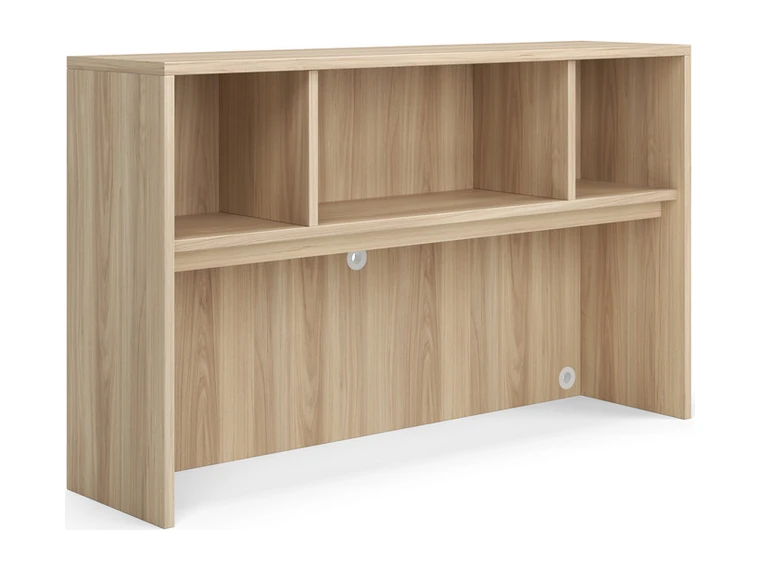 Oak Hutch – Hutch with doors and open shelf.