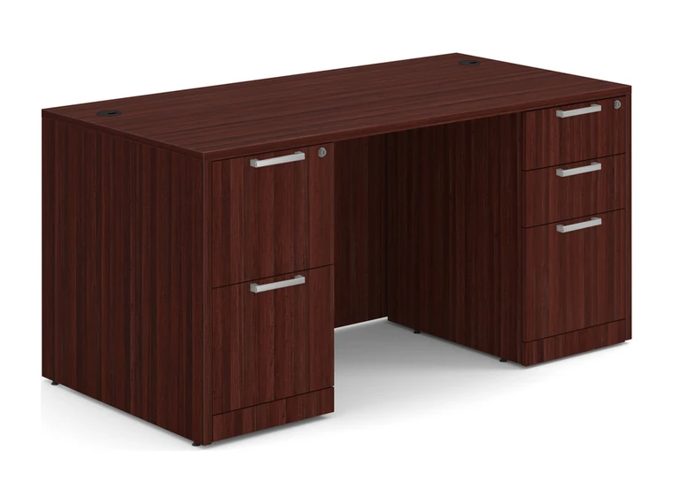 Mahogany Executive Desk – Classic desk with drawers on both sides.