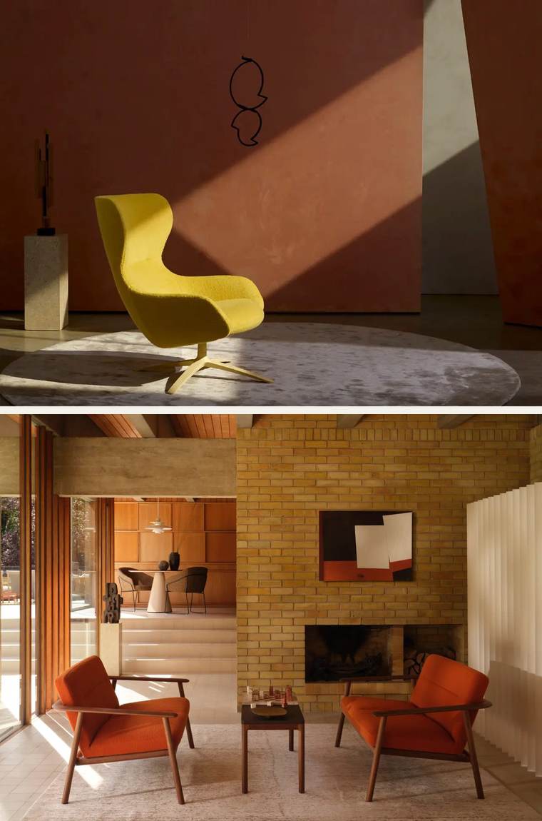 Amelia in a lounge – Lounge chair in a seating group.