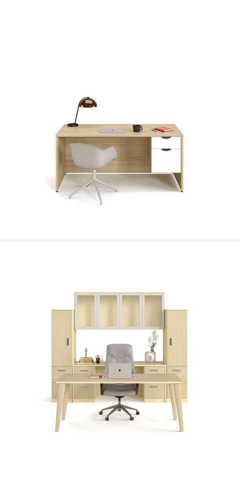 Compact Desk – Small desk in light finish.