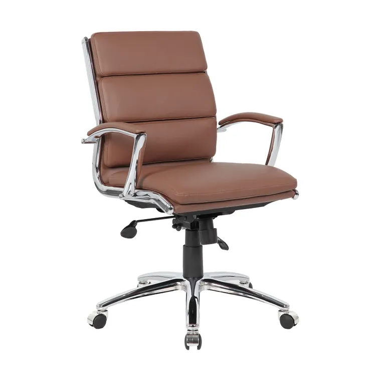 Conference Chair – Mid-back leather chair for meeting rooms.