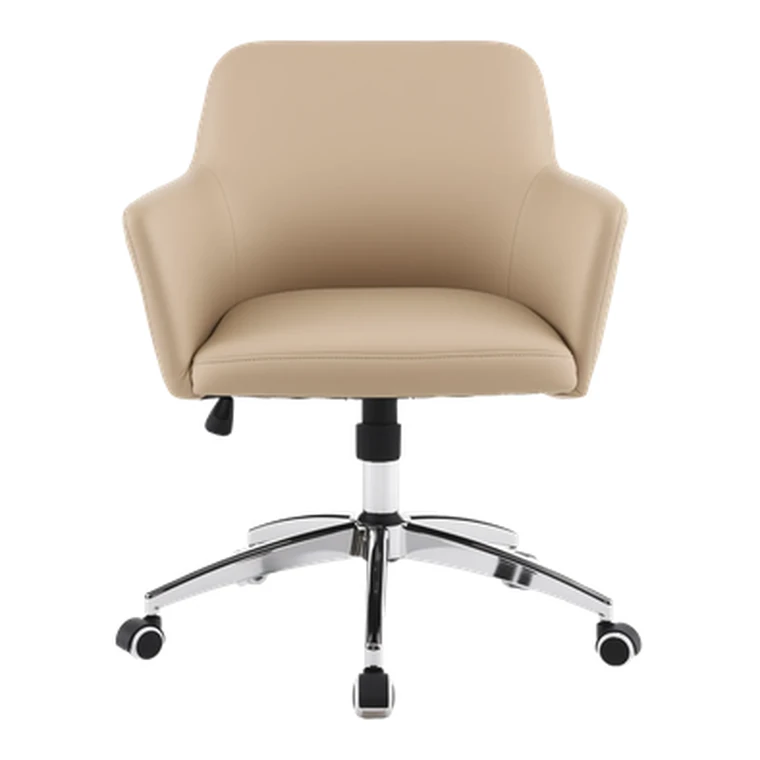 Taupe Swivel Chair – Rounded swivel chair for lounges.